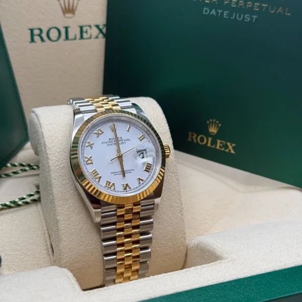 Rolex  Datejust 36mm 126233 White Dial Oyster Bracelet Watch