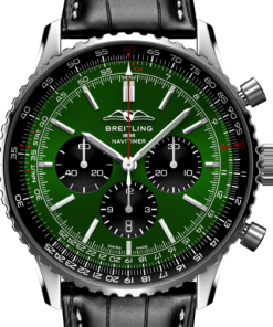 Alternative view of Breitling AB0137241L1P1 Navitimer B01 Green Dial - ??ew