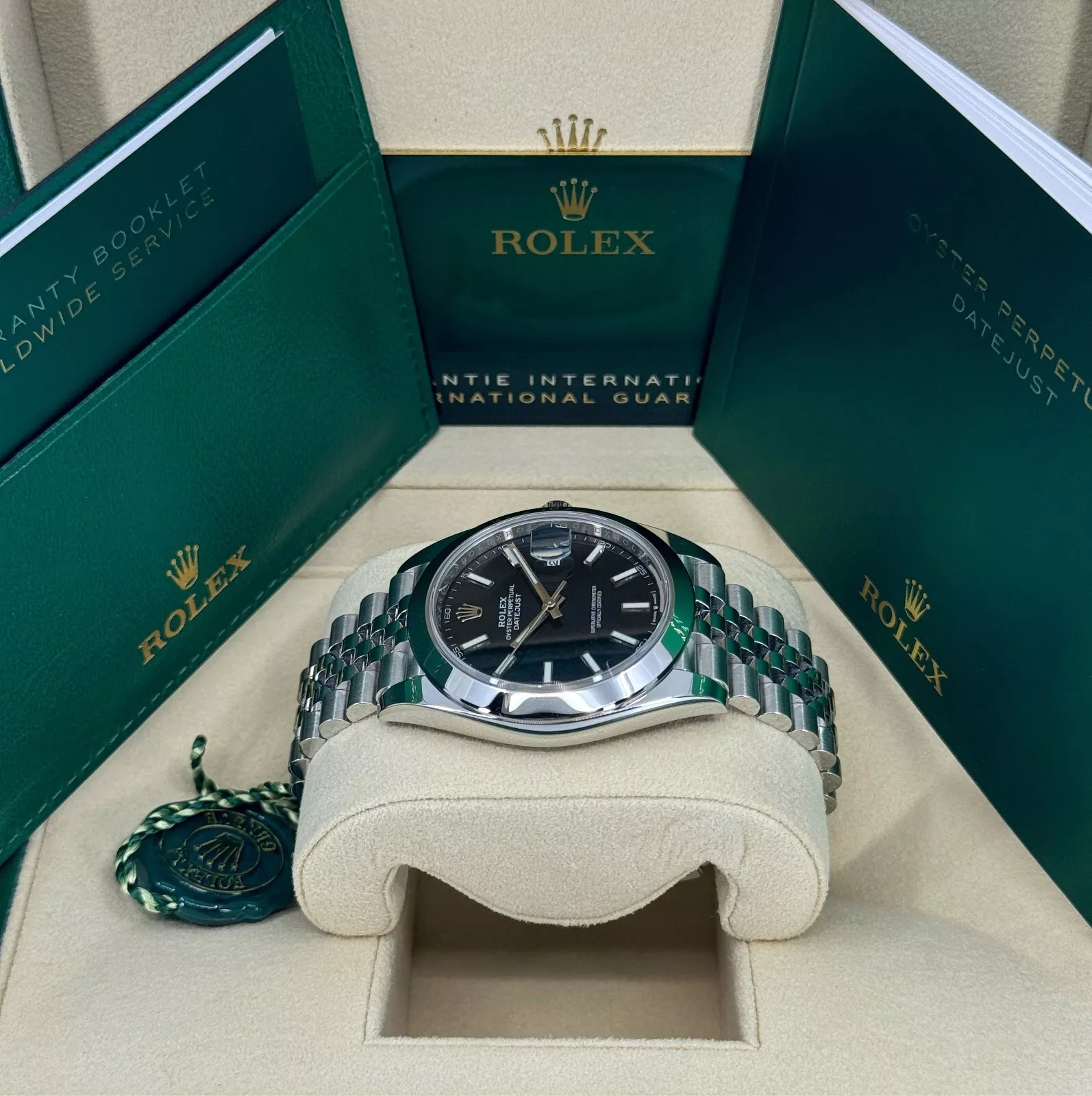 Rolex Datejust 41mm 126300 Black Index Oyster 41mm Stainless Steel Watch - Image 7