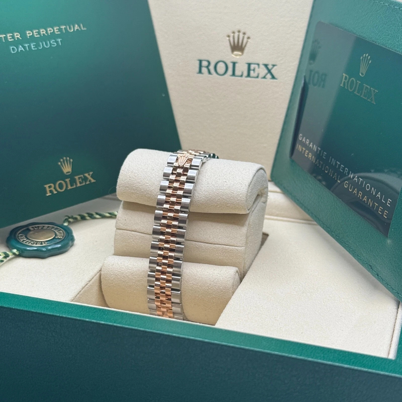 Rolex Lady-Datejust 28mm 279381RBR Green Diamond Dial Oyster Bracelet - Image 7