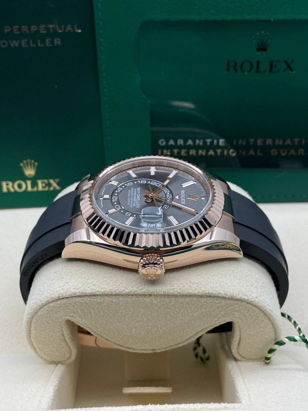 Rolex Sky-Dweller 42mm Rose Gold Slate Dial Oysterflex - 336235 - Image 5