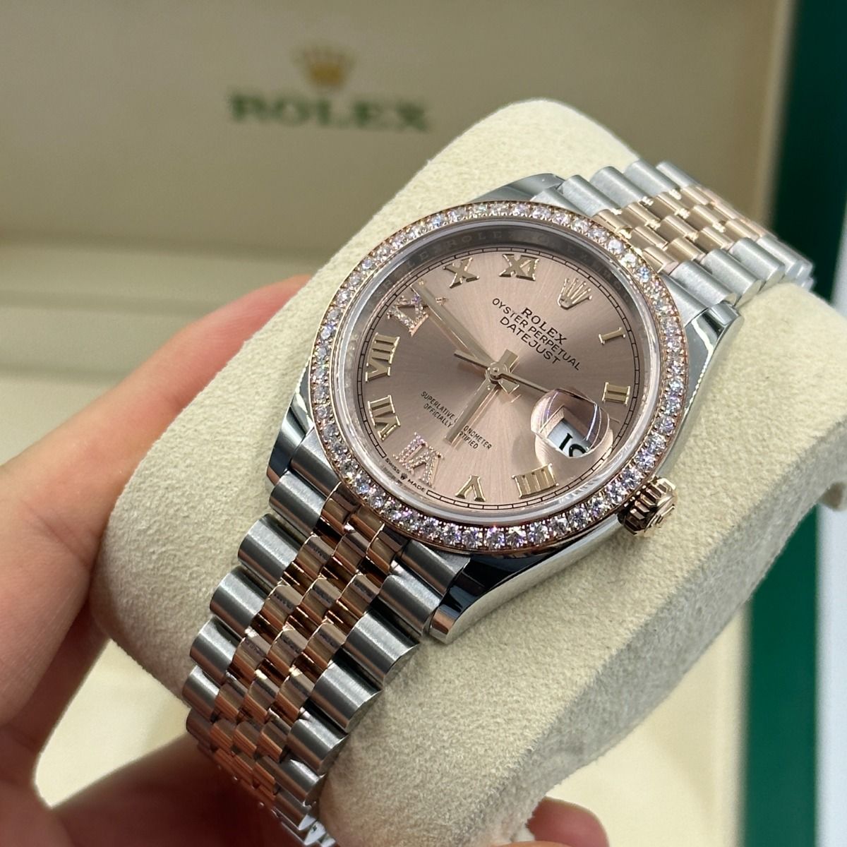 Rolex Datejust 36mm 126281 Rose Dial Oyster 36mm Bracelet - Image 8