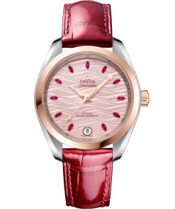 Omega Seamaster Aqua Terra 150M 34 mm Pink Dial Stainless Steel and Sedna™ 18k Rose Gold Strap 220.23.34.20.60.001