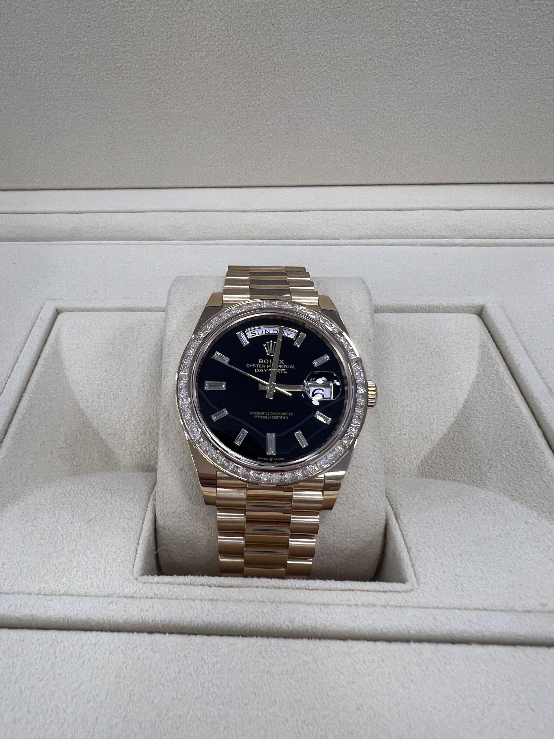 Rolex Day-Date 40mm 228398TBR-0038 Onyx Dial President Watch - Image 7