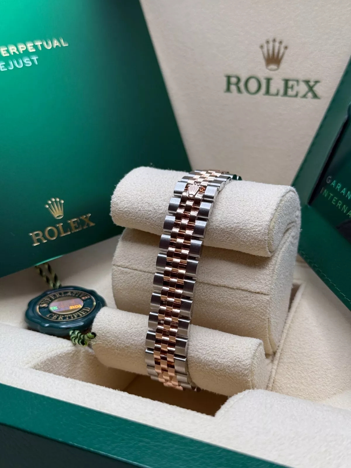 Rolex Lady-Datejust 28mm 279171 Rose-colour Diamond Set Oyster Stainless Steel and Rose Gold - Image 7
