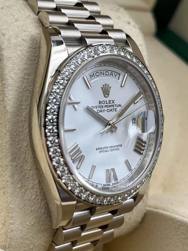 Rolex  Day-Date 40mm 228349RBR-0039 White Dial President Bracelet
