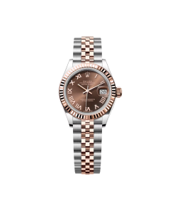 Rolex Lady-Datejust 28mm 279171 Chocolate Roman Oyster Stainless Steel and Rose Gold