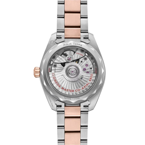 Omega Seamaster Aqua Terra 150M 34 mm Grey Dial with Diamonds Stainless Steel and Sedna™ 18k Rose Gold Bracelet 220.25.34.20.59.001