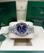 Rolex  Datejust 36mm 126234 Datejust Aubergine Purple Diamond Roman Oyster Stainless Steel