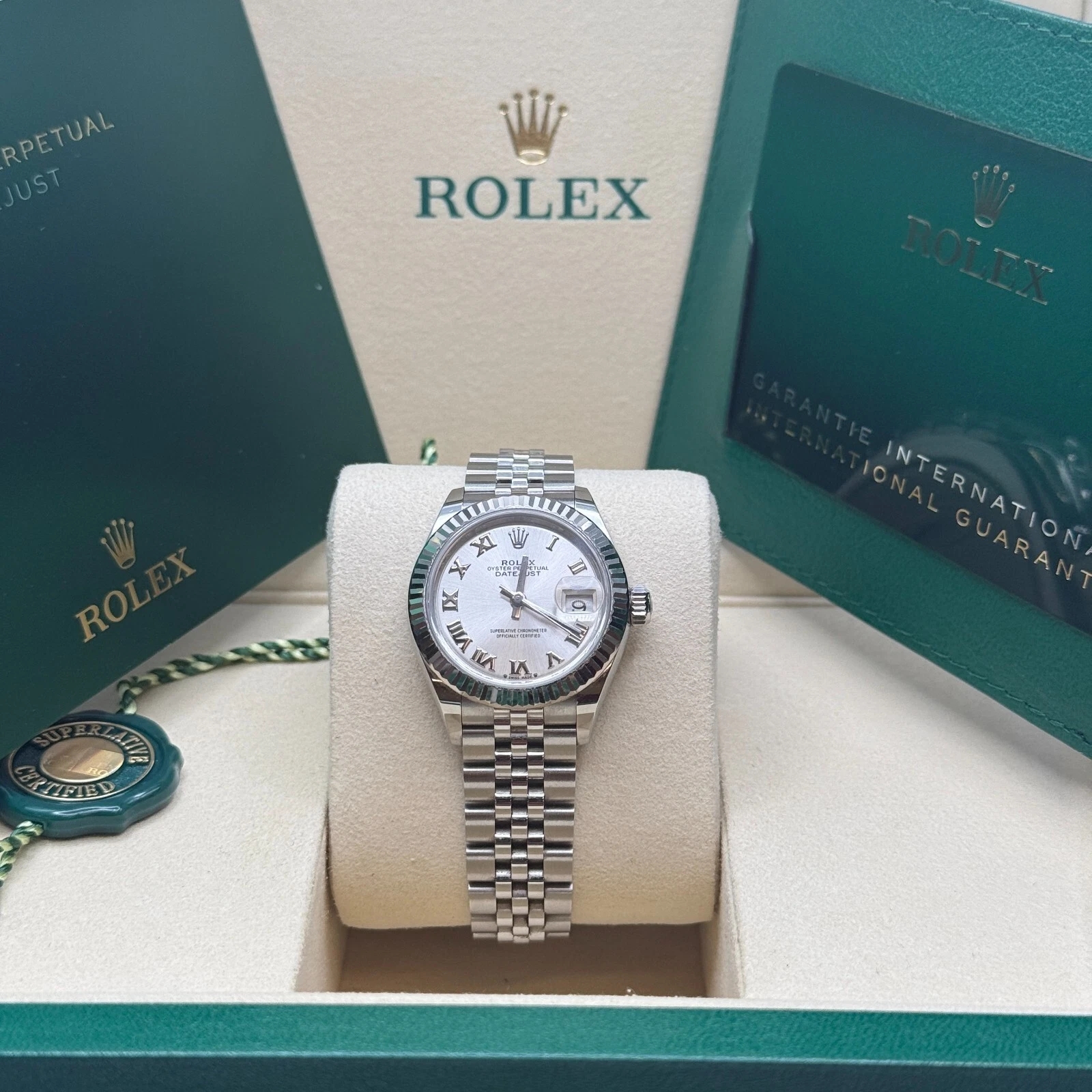 Rolex Lady-Datejust 28mm 279174 Silver Roman Dial Oyster Bracelet - Image 3