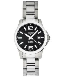 Longines Men's L3.676.4.58.6 Conquest Stainless Steel Watch