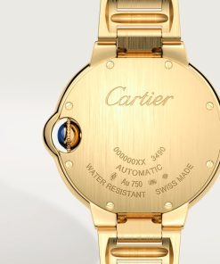 Alternative view of Cartier BALLON BLEU Diamond Yellow Gold 33mm