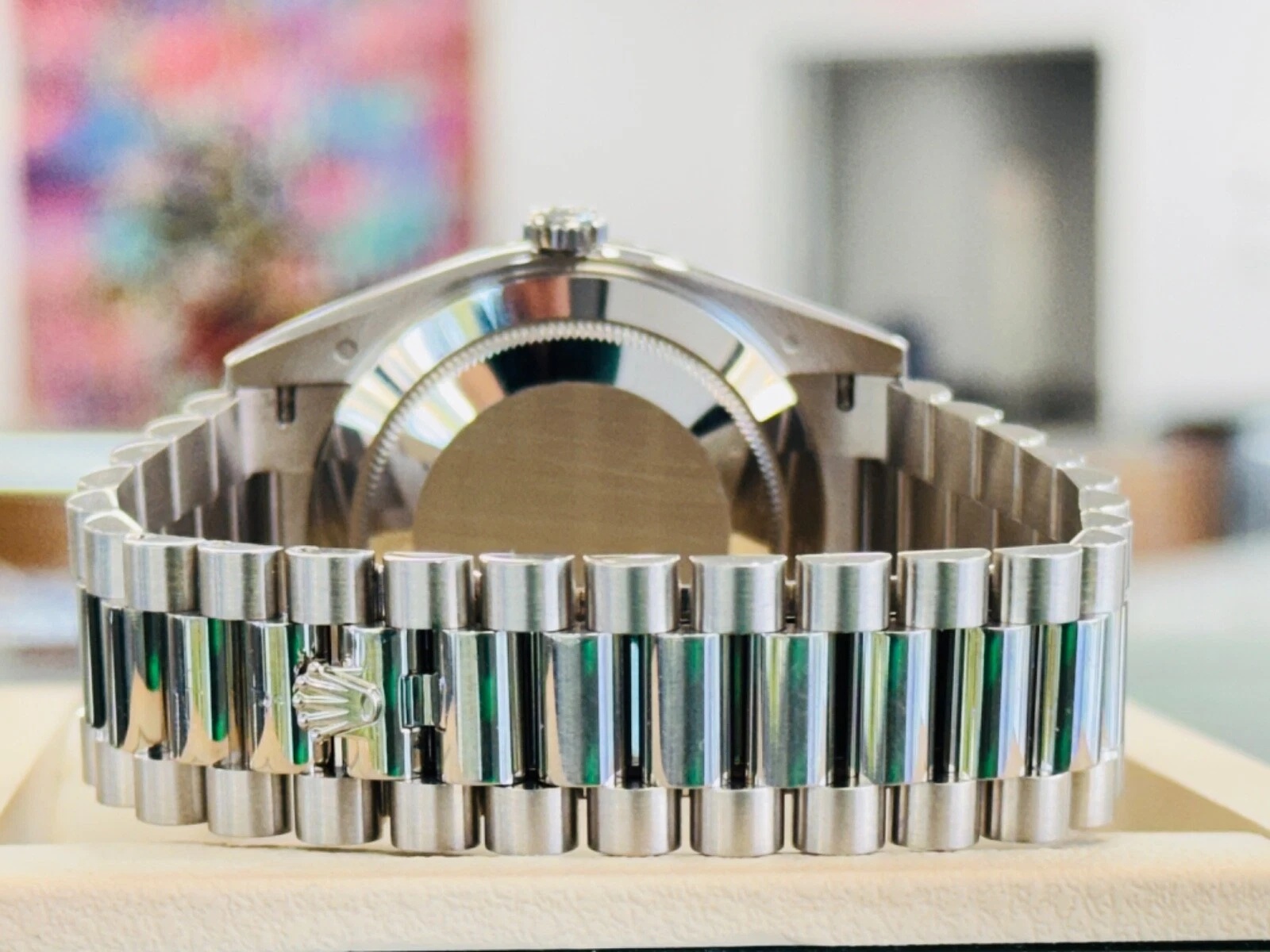 Rolex Day-Date 40mm 228349RBR-0001 Silver Dial President Bracelet - Image 8