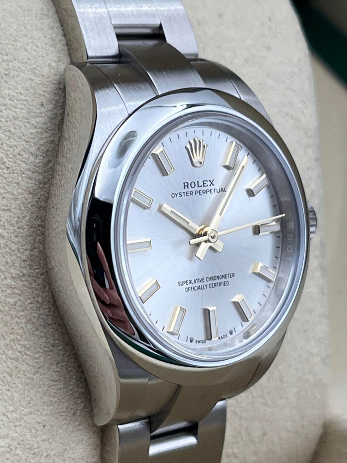 Rolex Oyster Perpetual 28mm 276200-0001 Silver Dial Oyster Bracelet Watch - Image 4