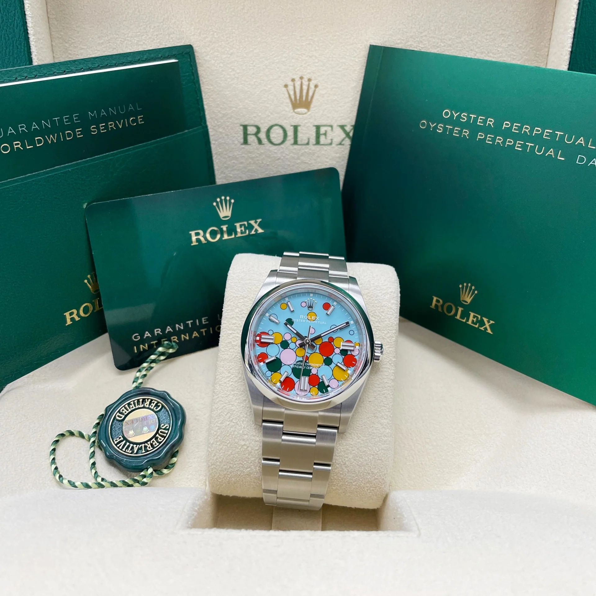 Rolex Oyster Perpetual 36mm 126000-0009 Turquoise Celebration Dial Oyster Bracelet - Image 7