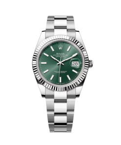 Alternative view of Rolex  Datejust 41mm Mint Green Dial Jubilee Bracelet Watch - 126334