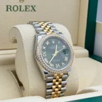 Rolex  Datejust 36mm 126283 Olive Green Dial Jubilee Bracelet Watch