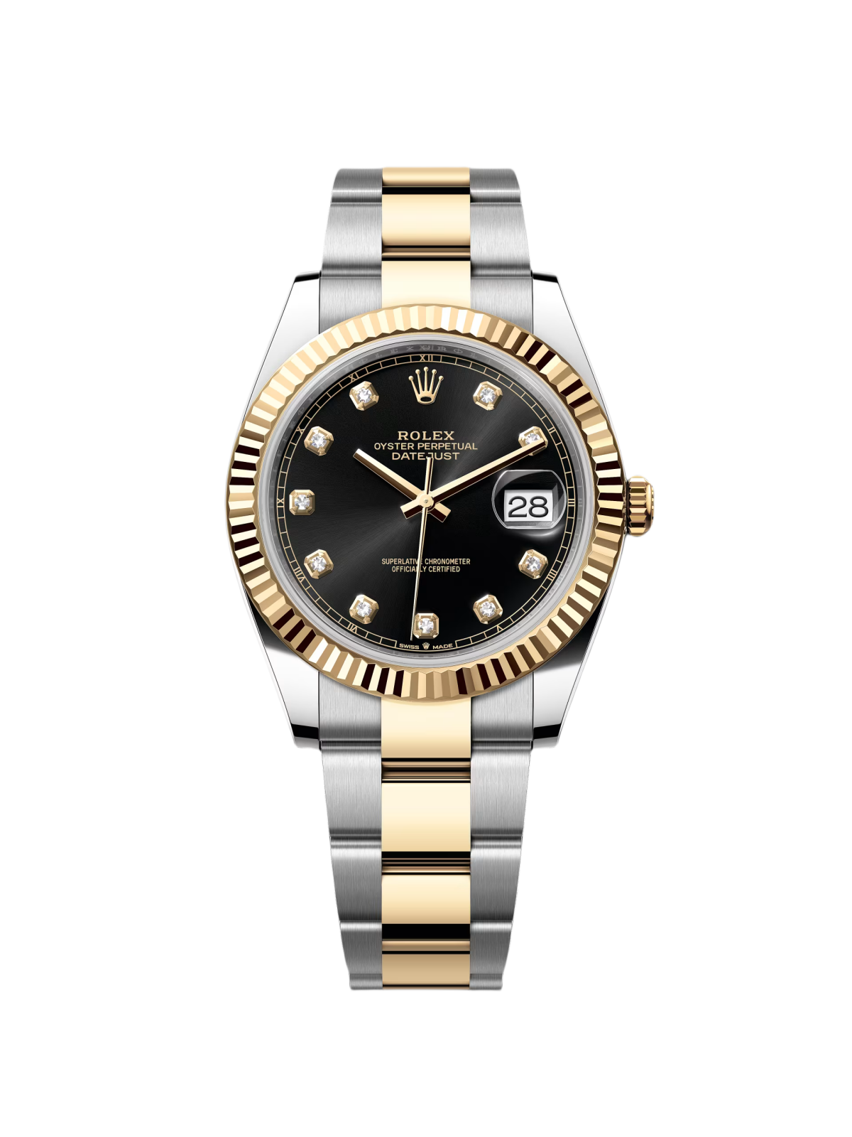 Rolex Datejust 41mm 126333 Black Diamond Jubilee Steel and Yellow Gold Men's Watch - Image 2