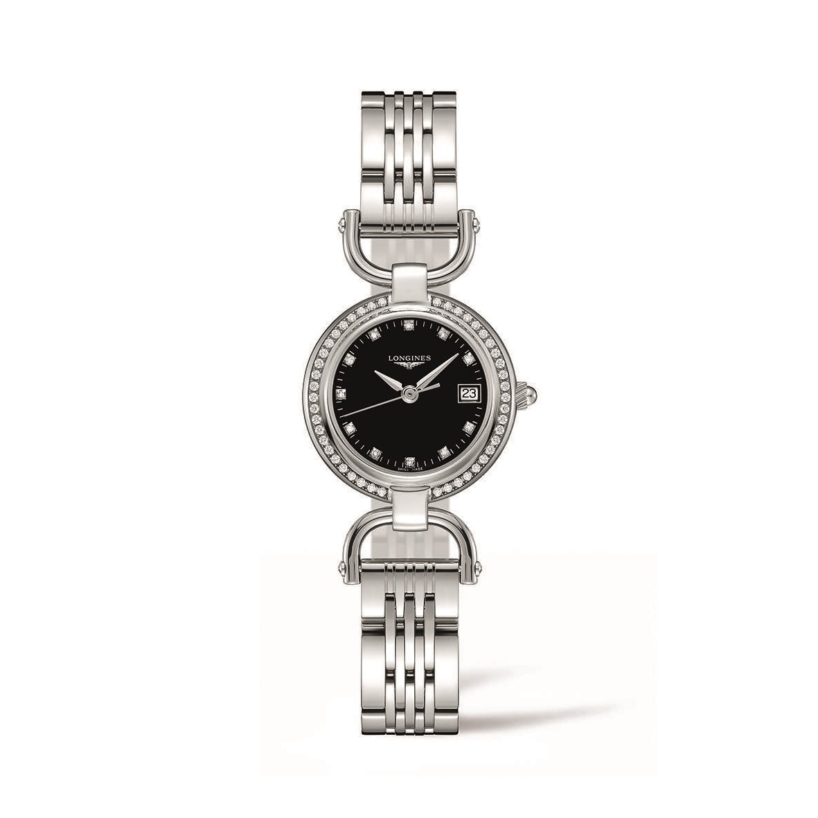 Longines Women's L6.130.0.57.6 Equestrian Diamond Stainless Steel Watch