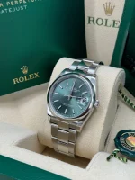 Rolex  Datejust 36mm 126200 Mint Green Dial Stainless Steel Oyster Bracelet Watch