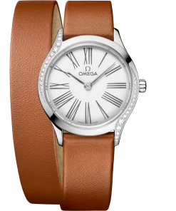 Omega De Ville Mini Trésor 26mm White Dial with Diamonds Stainless Steel Strap 428.17.26.60.04.005