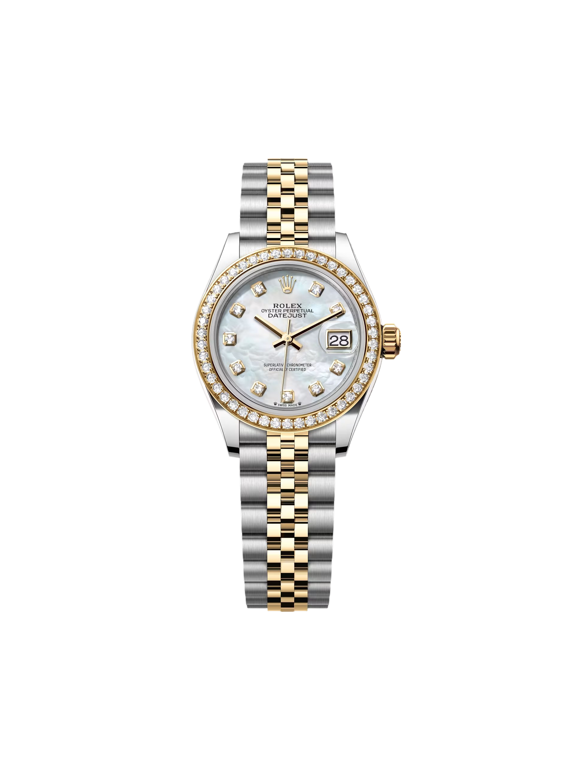 Rolex Lady-Datejust 28mm 279383RBR Mother-of-Pearl Dial Yellow Rolesor Oyster Bracelet - Image 2