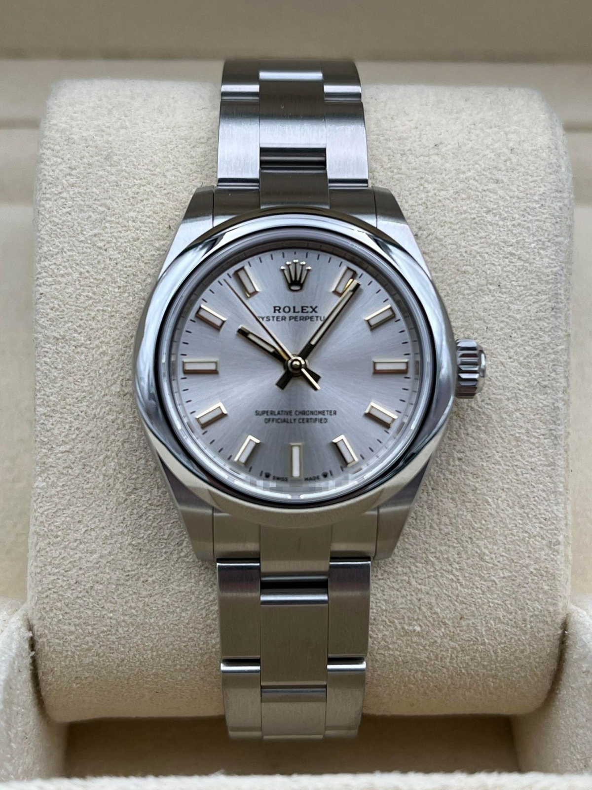 Rolex Oyster Perpetual 28mm 276200-0001 Silver Dial Oyster Bracelet Watch - Image 3