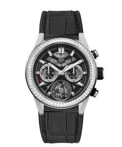 TAG Heuer Carrera Chronograph Tourbillon  Automatic 45mm Titanium PVD CAR5A81.FC6377
