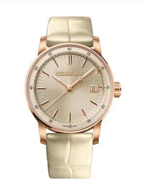 Audemars Piguet Code 11.59 Selfwinding 38mm Pink Rose Gold Ivory Dial | 77410OR.OO.A825CR.01