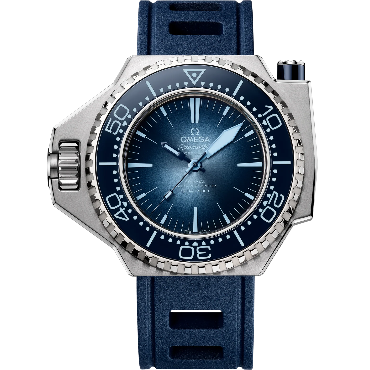 Omega Seamaster Ploprof 1200M 55 x 45mm Blue Dial O‑MEGASTEEL Strap 227.32.55.21.03.001