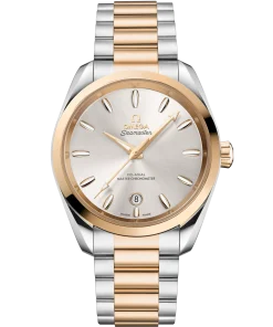 OMEGA Seamaster Aqua Terra 41 mm Atlantic blue Dial Stainless Steel and Sednaâ„¢ 18k Yellow Gold Bracelet 220.20.38.20.02.002