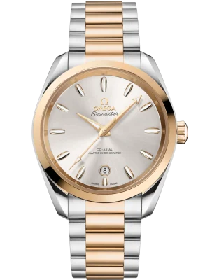 OMEGA Seamaster Aqua Terra 41 mm Atlantic blue Dial Stainless Steel and Sednaâ„¢ 18k Yellow Gold Bracelet 220.20.38.20.02.002