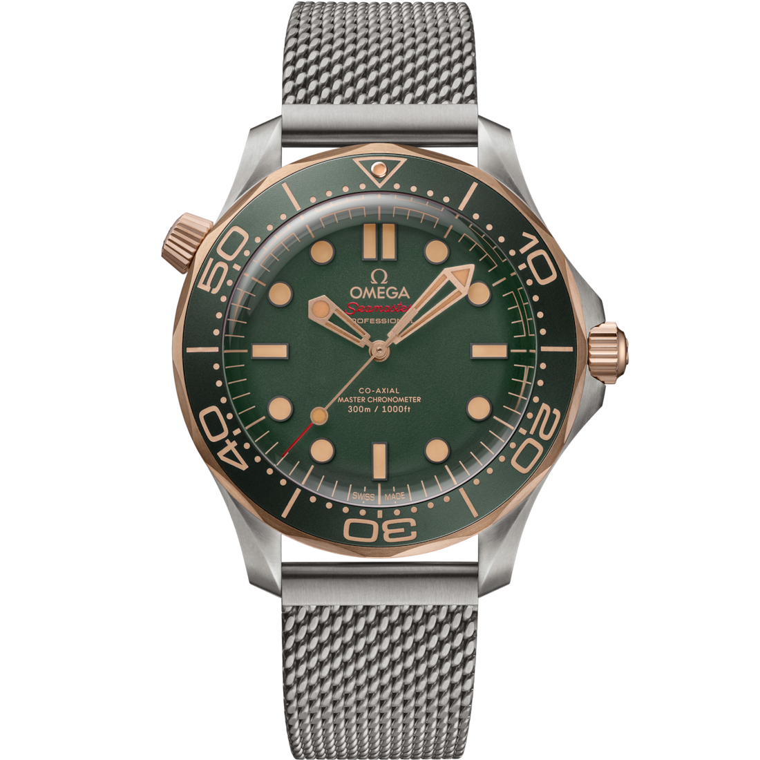 Omega Seamaster Diver 300m, Titanium and OMEGA's exclusive 9K Bronze Gold, 42mm 210.90.42.20.10.001