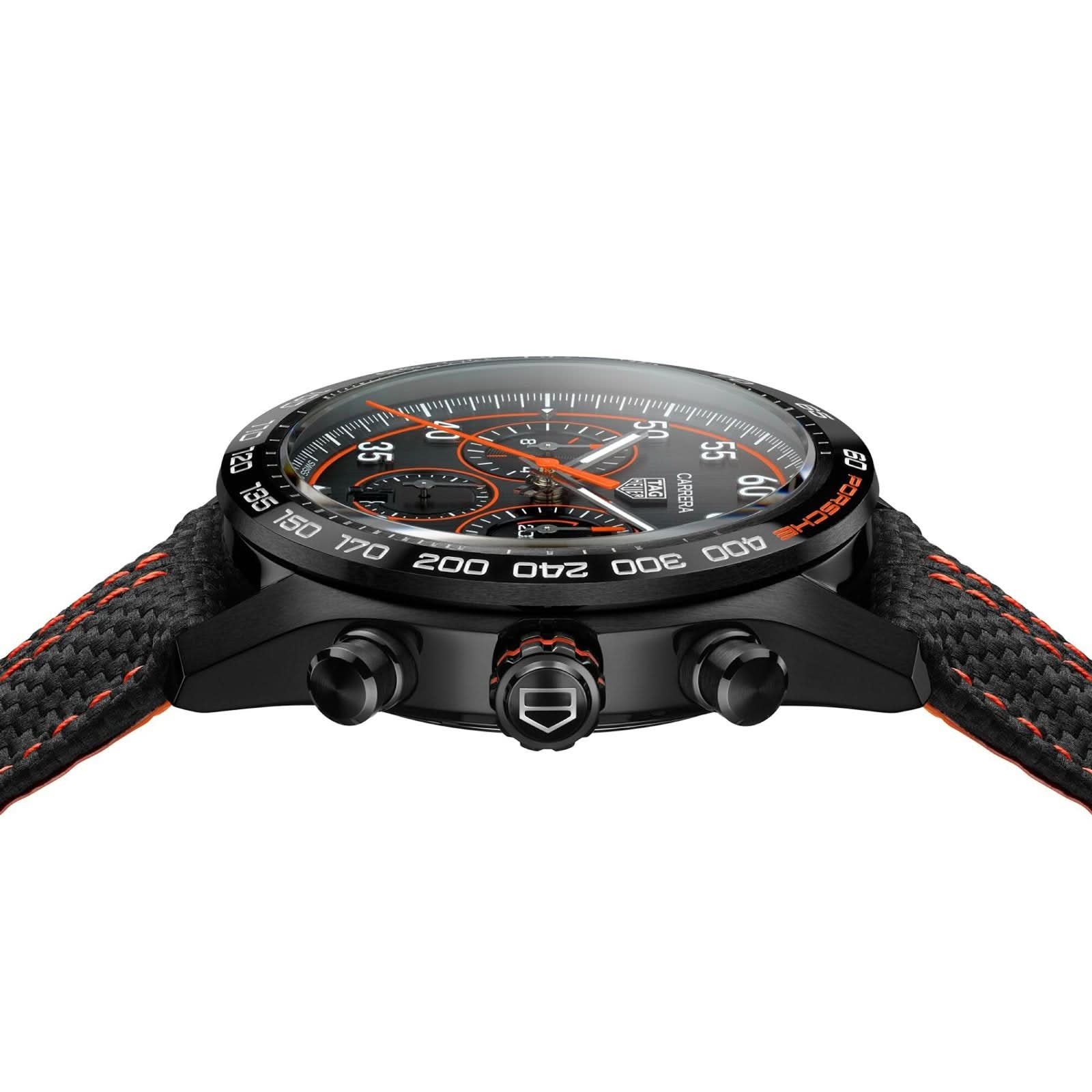 TAG Heuer Carrera Chronograph x Porsche Orange Racing Men's Watch CBN2A1M.FC6526 - Image 3