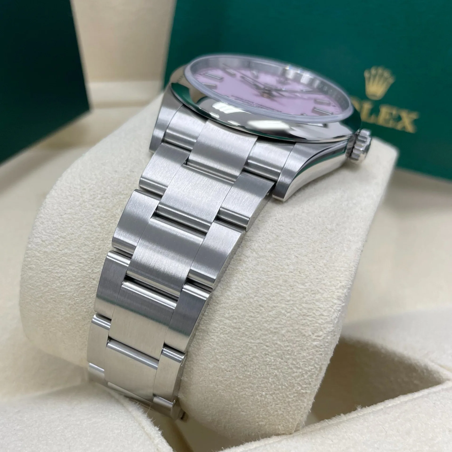 Rolex Oyster Perpetual 36mm 126000-0008 Candy Pink Dial Oyster Stainless Steel - Image 6