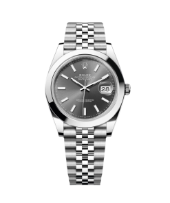 Rolex Datejust 41mm 126300 Slate Index Jubilee Stainless Steel Watch