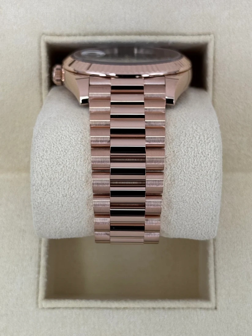 Rolex Day-Date "President" 40mm Everose Gold Slate Roman Ombre "Smoke" Dial - 228235 - Image 5