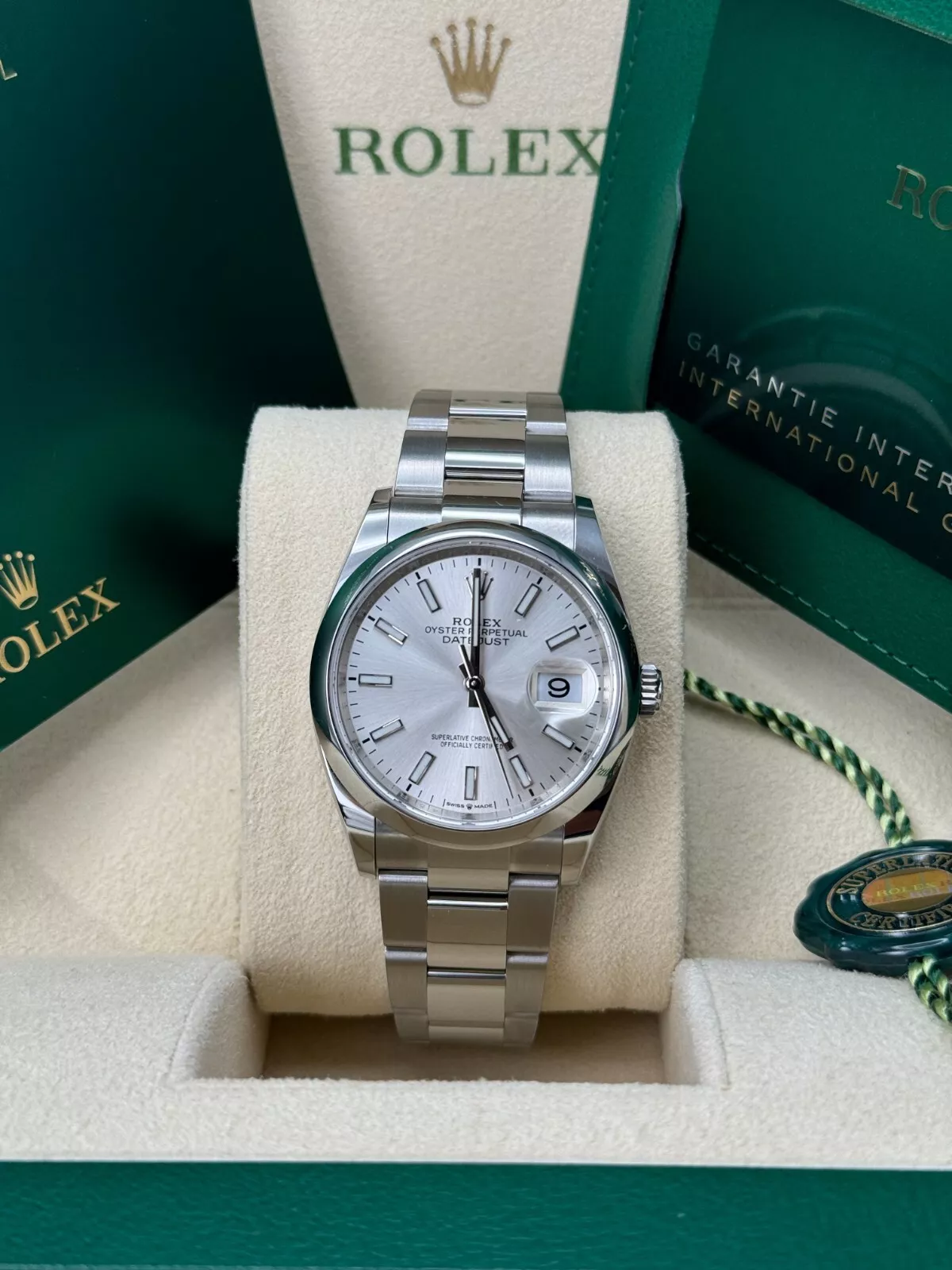 Rolex Datejust 36mm 126200 Oyster Perpetual Silver Dial Jubilee Stainless Steel - Image 8