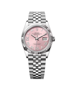 Alternative view of Rolex  Datejust 36mm 126234 Pink Roman Dial Oyster Stainless Steel