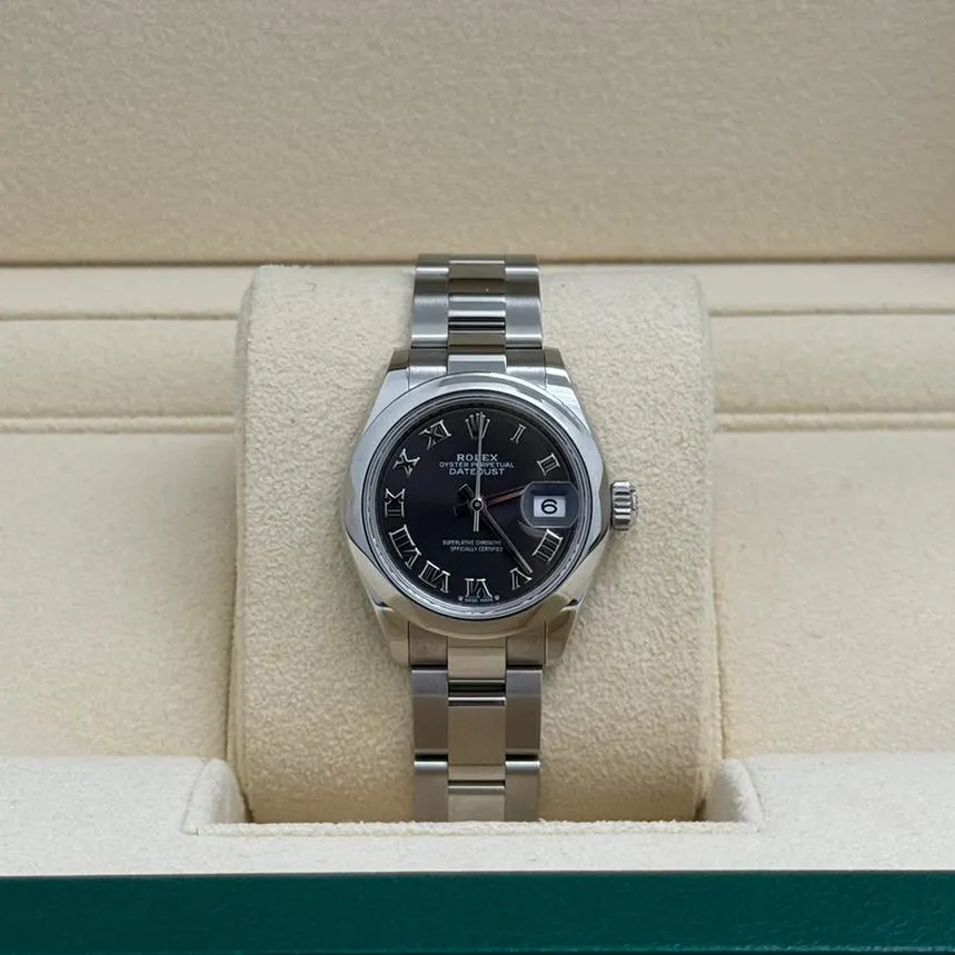 Rolex Lady-Datejust 28mm m279160 Oyster Perpetual Dark Grey Dial Oyster Bracelet - Image 10