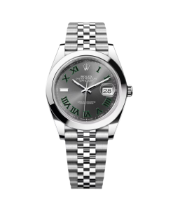 Alternative view of Rolex Datejust 41mm 126300 Slate Roman Oyster Stainless Steel Watch