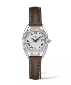 Longines Women's L6.136.0.71.2 Equestrian Brown Leather Watch