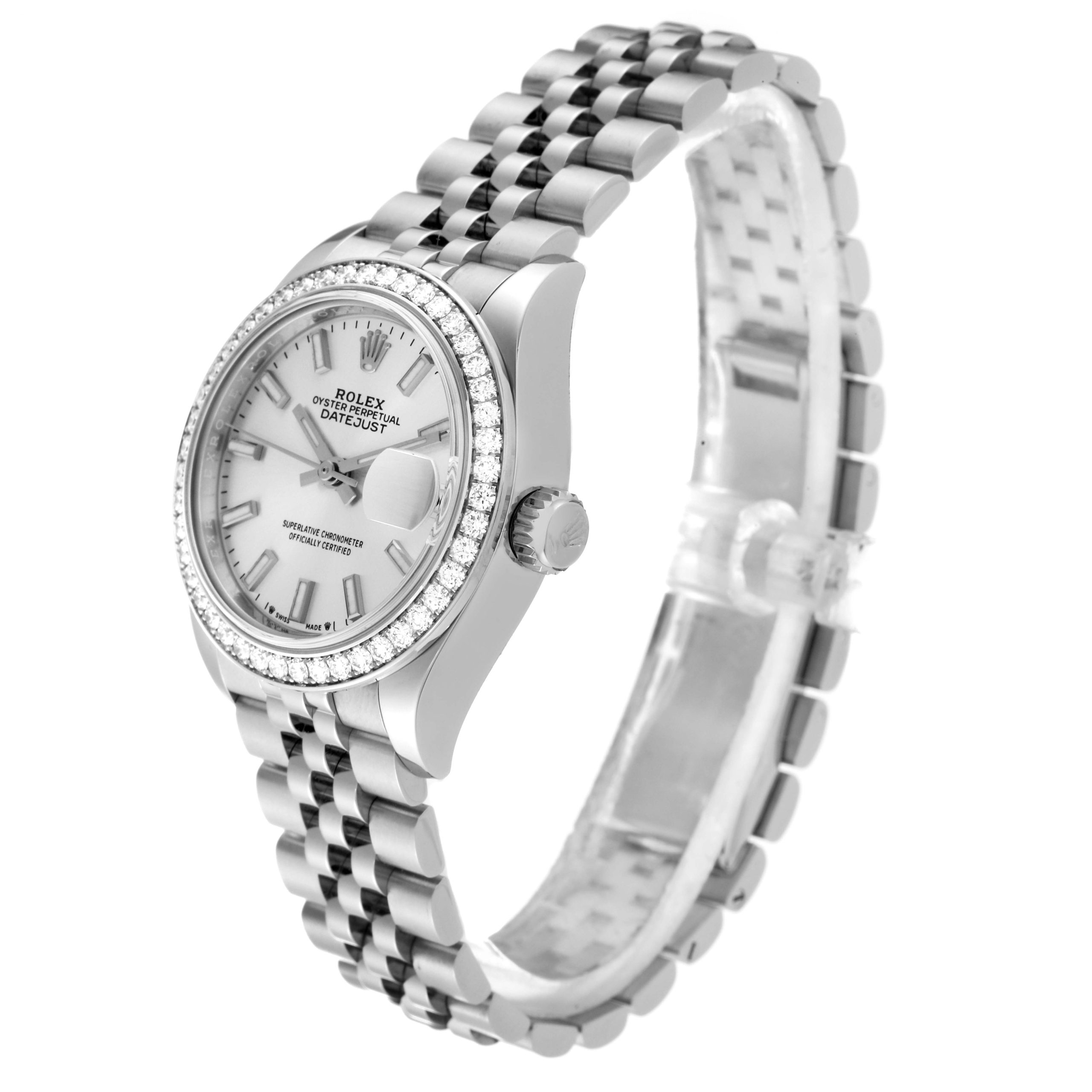 Rolex Lady-Datejust 28mm 279384RBR Silver Dial Oyster Bracelet - Image 5