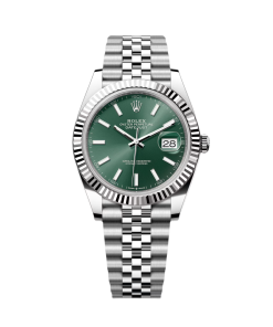 Rolex Datejust 41mm Mint Green Dial Jubilee Bracelet Watch - 126334