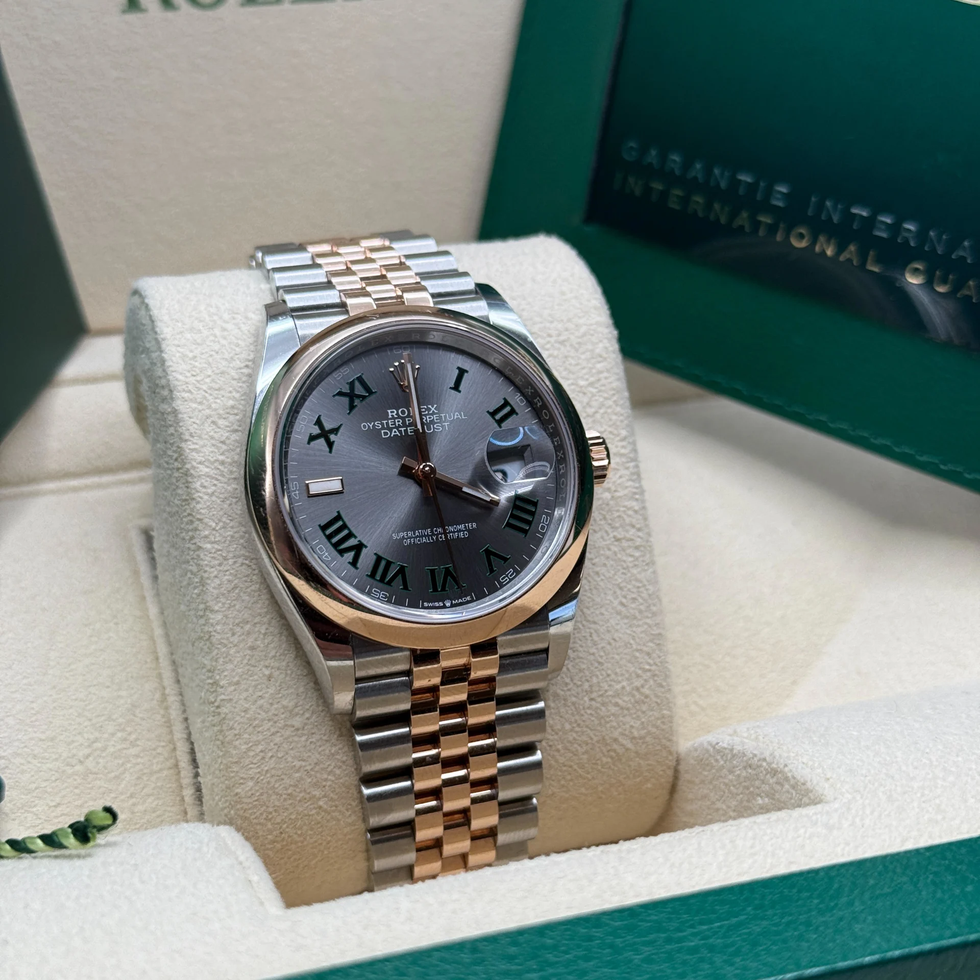 Rolex Datejust 36mm 126201 Slate Dial Jubilee Bracelet Watch - Image 4