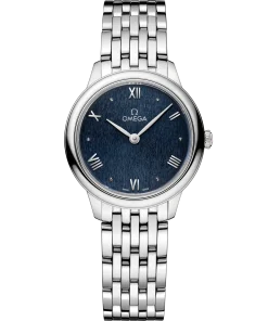 Omega De Ville Prestige 27.5 mm Blue Dial Stainless Steel Bracelet 434.10.28.60.03.002
