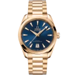 Omega Seamaster Aqua Terra 38 mm Blue Dial Stainless Steel and Sedna™ 18k Rose Gold Bracelet 220.50.38.20.03.001