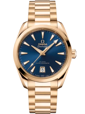 Omega Seamaster Aqua Terra 38 mm Blue Dial Stainless Steel and Sednaâ„¢ 18k Rose Gold Bracelet 220.50.38.20.03.001
