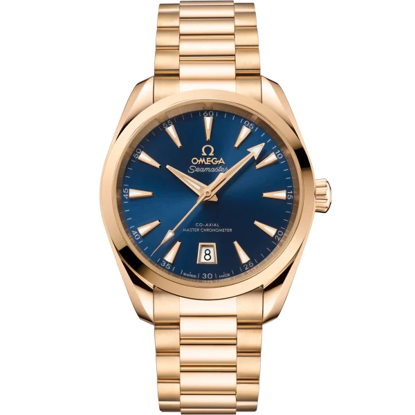Omega Seamaster Aqua Terra 38 mm Blue Dial Stainless Steel and Sedna™ 18k Rose Gold Bracelet 220.50.38.20.03.001