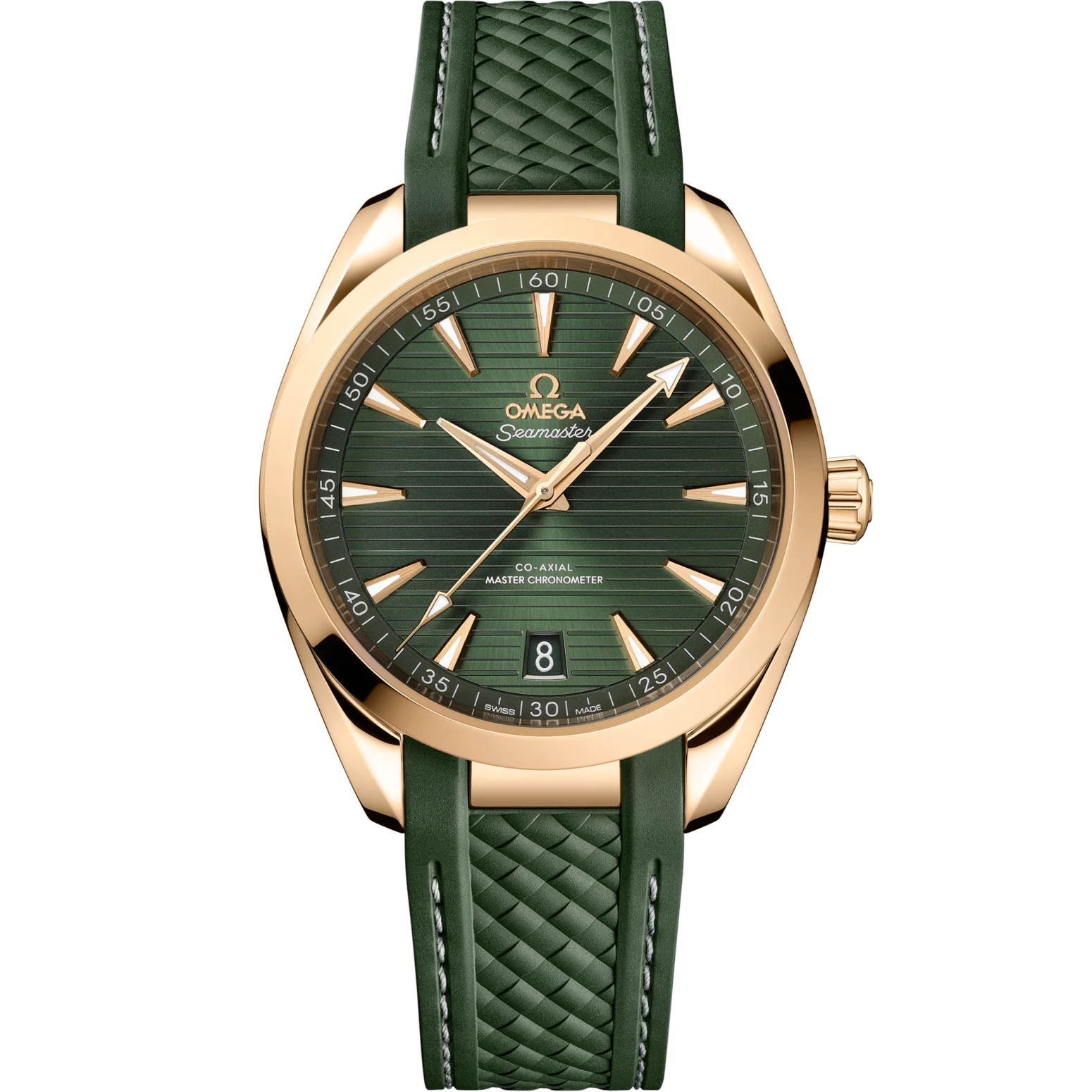 Omega Seamaster Aqua Terra 150M 41mm Green Dial Stainless Steel and Sedna™ 18k Yellow Gold Strap 220.52.41.21.10.001